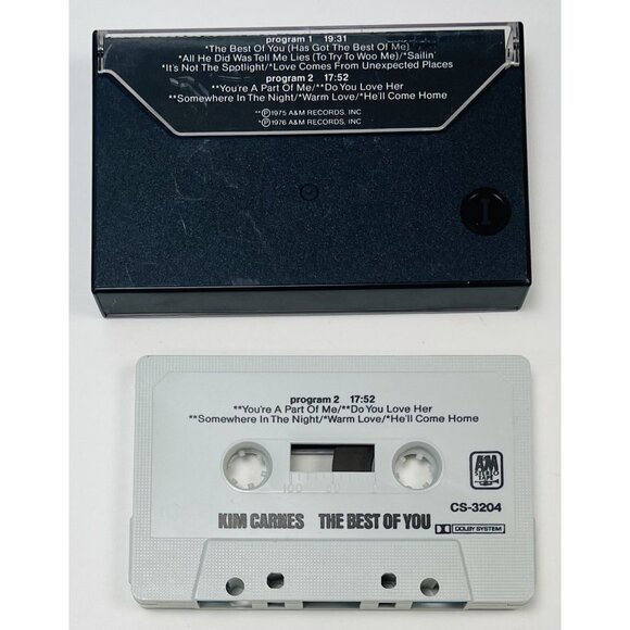 The Best Of You by Kim Carnes (1982, Cassette, A&M Records) CS-3204 Tested WORKS - Picture 2 of 3